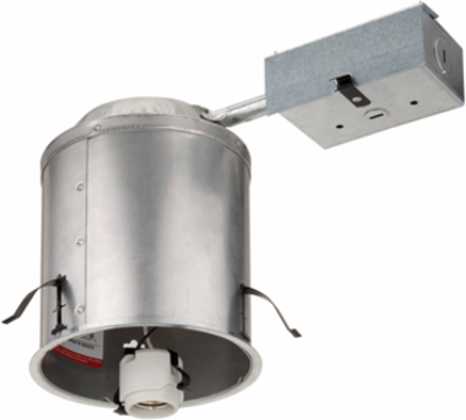 Recessed Downlight Housing, 4 Inch, 120V, Steel, for Incandescent Lamp