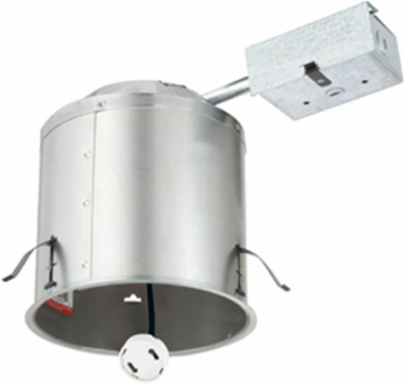 6 Inch Air-tight Recessed Downlight, 120V, Aluminum, Nickel Finish