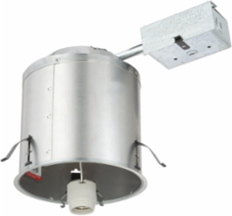 6 Inch Air-tight Recessed Downlight, 120V, Aluminum, Nickel Finish