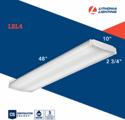 4 Inch LED Wraparound Fixture, 4000 Lumens, 32W, MVOLT, Dimmable
