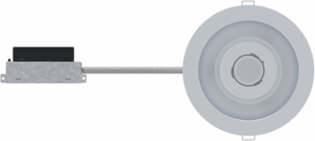 MWD MVOLT 8 Inch Retrofit Kit, 1 Lamp, 120-277 V, Clear