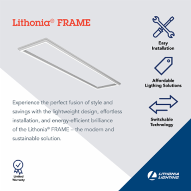 LED Flat Panel Light, 1 ft. x 4 ft., Switchable Color Temp
