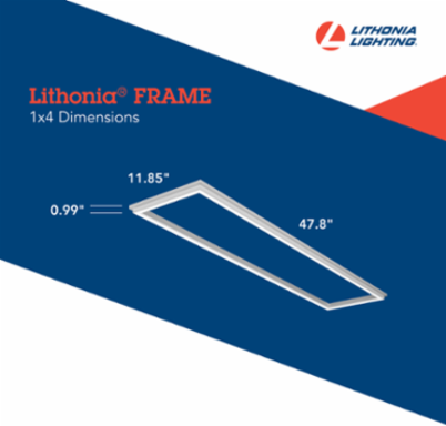 LED Flat Panel Light, 1 ft. x 4 ft., Switchable Color Temp