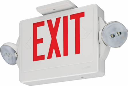 Quantum Emergency Exit Sign, 19.25 Inch x 8 Inch, LED, 160 Lumens