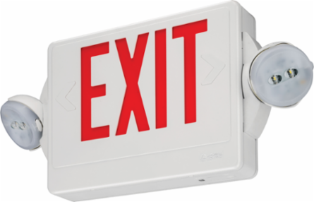 Quantum Emergency Exit Sign, 19.25 Inch x 8 Inch, LED, 160 Lumens