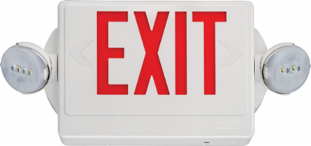 Quantum Emergency Exit Sign, 19.25 Inch x 8 Inch, LED, 160 Lumens