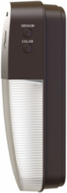 Outdoor Wall Pack, 120V, LED, 1 Lamp, Bronze, 3 x 5.35 x 10.5 Inch