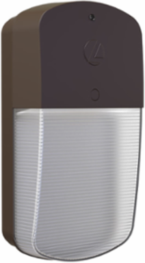 Outdoor Wall Pack, 120V, LED, 1 Lamp, Bronze, 3 x 5.35 x 10.5 Inch
