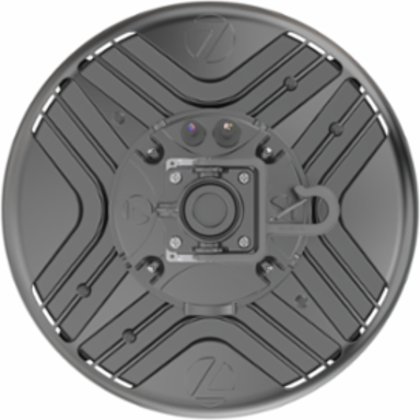 LED Round High Bay, Switchable Lumens- 12000LM, 15000LM and 18000LM, 120-347V, Switchable CCT- 3500K, 4000K and 5000K, 80 color rendering index, Glossy Black