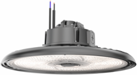LED Round High Bay, Switchable Lumens- 24000LM, 27000LM and 30000LM, 120-347V, Switchable CCT- 3500K, 4000K and 5000K, 80 color rendering index, Glossy Black