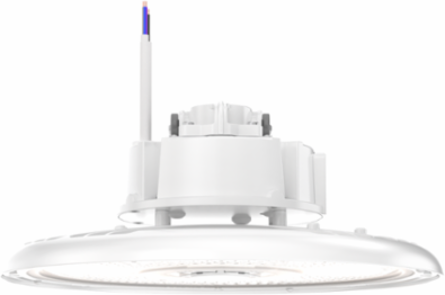 LED Round High Bay, Switchable Lumens- 24000LM, 27000LM and 30000LM, 277V-480V, Switchable CCT- 3500K, 4000K and 5000K, 80 color rendering index, White