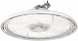 LED Round High Bay, Switchable Lumens- 30000LM, 35000LM, 40000LM, 120-347V, Switchable CCT- 4000K and 5000K, 80 color rendering index, White