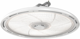 LED Round High Bay, Switchable lumens- 35000LM, 45000LM, 55000LM, 120-347V, Switchable CCT- 4000K and 5000K, 80 color rendering index, White