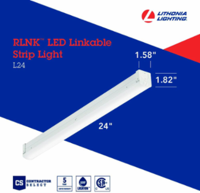 LED Strip Light, 22.8 Inch Length, 2 Lb Weight, 3500 K Color Temperature