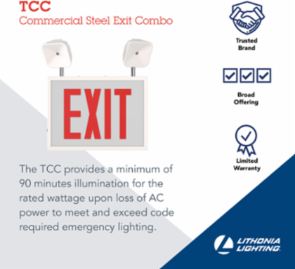 LED Surface Mount Light, 750 Lumens, Steel, 120-347V
