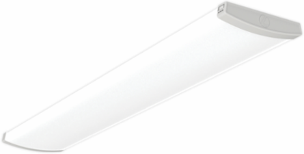 Decorative Wrap, Square Medium Body, 48IN, Switchable lumens – 4000LM, 5000LM, and 6000LM- 80CRI, Curved Microprismatic Diffuser, Switchable CCT- 3000K, 4000K, and 5000K- 80CRI, 0-10V Dimming, MULTI-VOLT