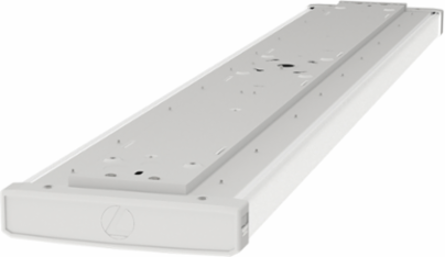 Decorative Wrap, Square Medium Body, 48IN, Switchable lumens – 4000LM, 5000LM, and 6000LM- 80CRI, Flat Microprismatic Diffuser, Switchable CCT- 3000K, 4000K, and 5000K- 80CRI, 0-10V Dimming, MULTI-VOLT