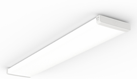 Decorative Wrap, Square Medium Body, 48IN, Switchable lumens – 4000LM, 5000LM, and 6000LM- 80CRI, Flat Microprismatic Diffuser, Switchable CCT- 3000K, 4000K, and 5000K- 80CRI, 0-10V Dimming, MULTI-VOLT