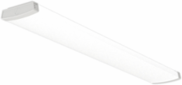 Decorative Wrap, Square Wide Body, 48IN, 2000LM/3000LM/4000LM, Curved Microprismatic Diffuser, Switchable CCT- 3000K, 4000K, and 5000K- 80CRI, 0-10V Dimming, MULTI-VOLT