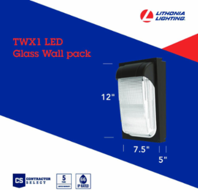 Wallpack, 22W, 5 Inch, Bronze Finish