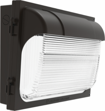 51W LED Wall Pack, 4.5 Inch x 9 Inch x 13 Inch, Bronze