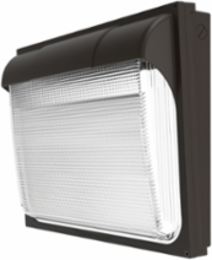 LED Wall Pack, 5 Inch W x 14 Inch H, 114 W, Bronze Finish