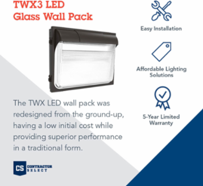 0K MVOLT Wallpack, 5 Inch x 14 Inch x 14 Inch, 108 Watt, Bronze