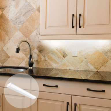 Economy LED Undercabinet with Switchable White, 18IN, Switchable CCT – 2700K, 3000K, 3500K, 4000K, and 5000K, 90 CRI, White