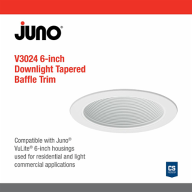 LITH V3024 WWH 6IN Conical Baffle T