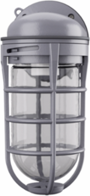 Utility Vapor Tight Fixture 120V 10 Inch x 7-1/4 Inch Gray