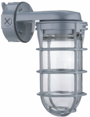 Utility Vapor Tight Fixture 120V 10 Inch x 7-1/4 Inch Gray
