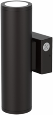 Wall Mount Cylinder, Package 1, Switchable CCT- 3000K, 4000K, and 5000K, 75 Degree, 120-347V, Photocell, buttontype, Dark bronze finish, super durable