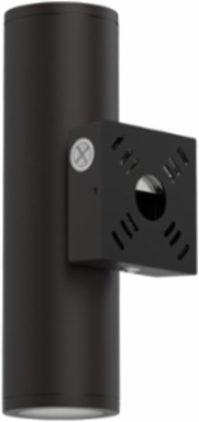 Wall Mount Cylinder, Package 1, Switchable CCT- 3000K, 4000K, and 5000K, 75 Degree, 120-347V, Photocell, buttontype, Dark bronze finish, super durable