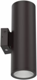 Wall Mount Cylinder 6IN, Package 1, Switchable CCT- 3000K, 4000K, and 5000K, 75 Degree, 120-347V, Photocell, buttontype, Dark bronze finish, super durable