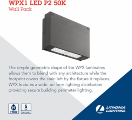 Energy-Efficient Wall Pack, 24W, 2900 Lumens, Aluminum, IP66