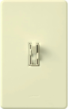 Ariadni Dual Control Fan & Light Switch - 1.5A, 300W, Almond Finish