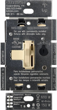 Ariadni LED+ Dimmer Switch, 150W LED/CFL or 600W Incandescent, Ivory
