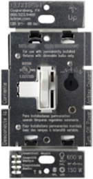 Ariadni LED+ Dimmer, 150W LED/CFL or 600W Incandescent, Toggle Switch, 4.60 x 2.86 Inch