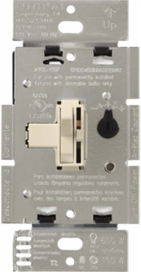 Ariadni LED+ Dimmer 150W Dimmable CFL/LED or 600W Incandescent, Toggle Switch