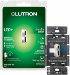 Ariadni LED+ Dimmer Switch, 150W LED/CFL or 600W Incandescent, 4.60 x 2.86 Inch