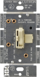 Ariadni 3-Speed Ceiling Fan Control, 120V, Ivory, Gloss Finish