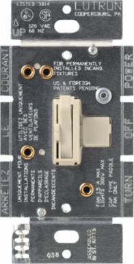 Ariadni 3-Speed Fan Control, Light Almond, 1.5A, 120V