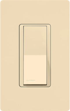 Claro Single Pole Switch 15A Ivory, Glossy Finish, Paddle Switch, 120/277 VAC