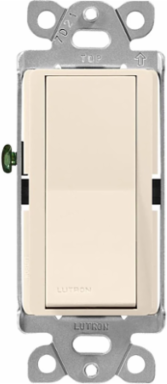 Claro Single Pole Switch 15A Light Almond, Glossy Finish, Paddle Design