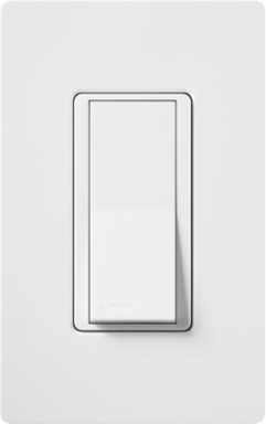 Claro Single Pole Switch 15 Amp, 4.69 x 2.94 Inch, Glossy White Finish
