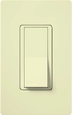 Claro Rocker Switch, 15 A, Almond, With Locator Light, Gloss Finish