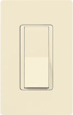 Claro 3-Way Paddle Switch 15A Almond, Glossy Finish, 4.69 x 2.94 Inch