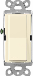 Claro 3-Way Paddle Switch 15A Almond, Glossy Finish, 4.69 x 2.94 Inch