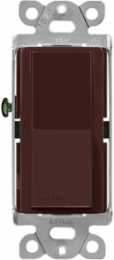 Claro 3-Way Switch 15A Brown, Glossy Finish, 4.69 x 2.94 Inch