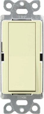 Claro 3-Way Rocker Switch with Locator Light, 15A, 120VAC, Almond Color